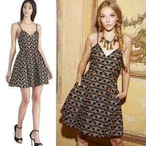 Alice + Olivia Marilla  embroidered dress